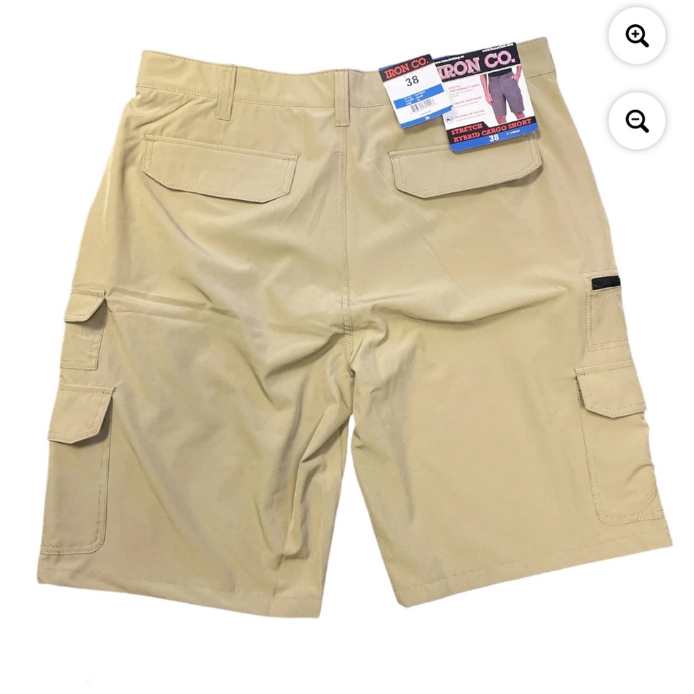 Iron co men’s shorts tan color size 40 new with tag